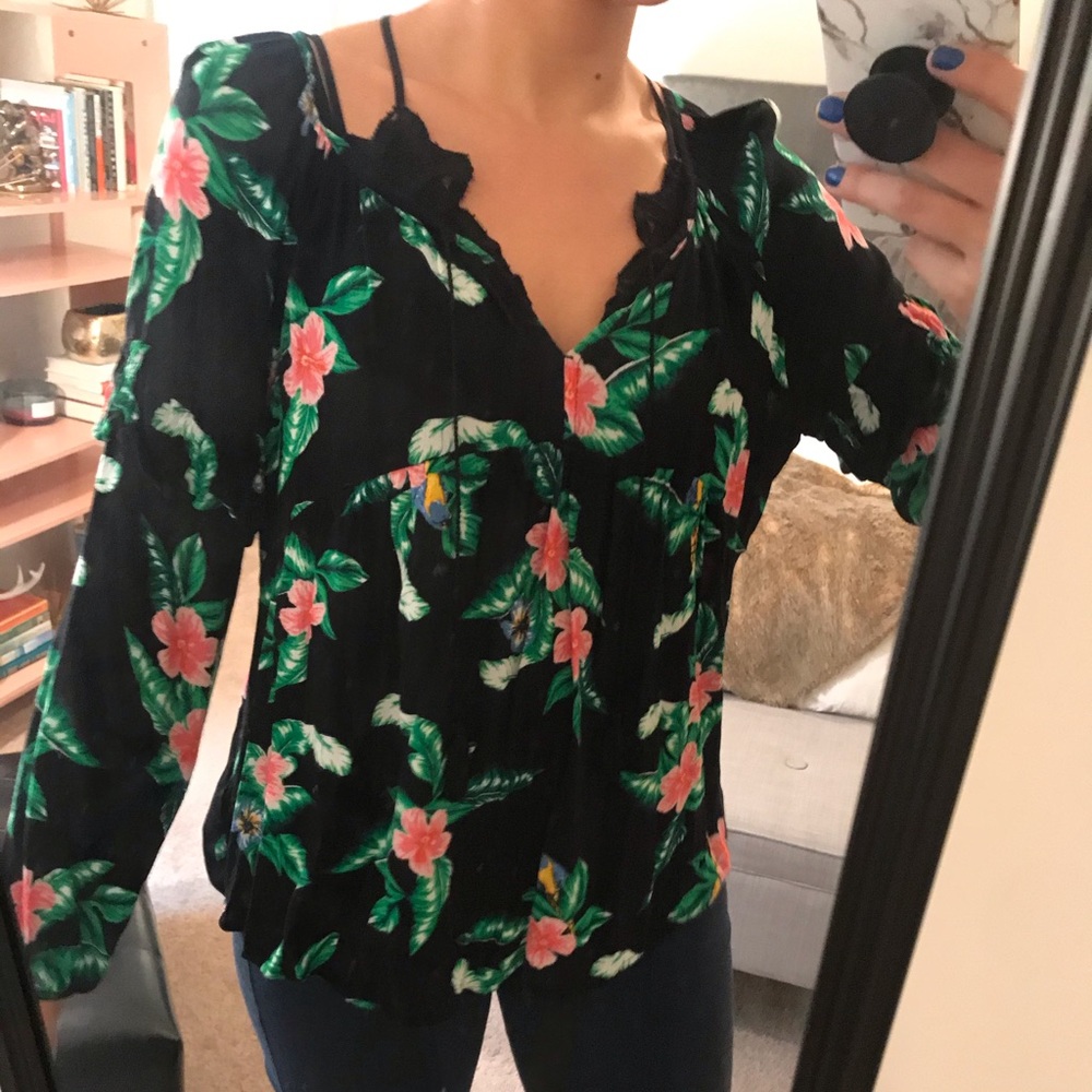 Floral Print Old Navy Blouse